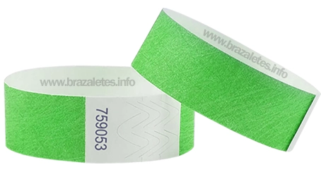 BRAZALETES-TYVEK-VERDE-NEON